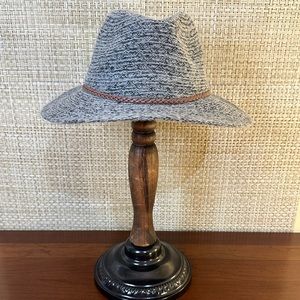 🌟HP🌟Peter Grimm Grey Dira Wide Brim Packable Fedora Unisex OS